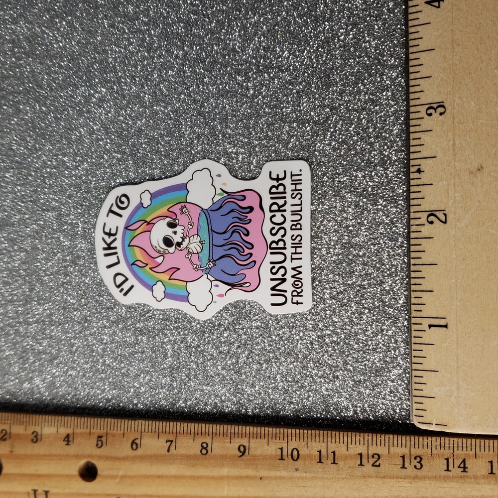 10/$10 SARCASM WATERPOOF Sticker - Picture 2 of 7